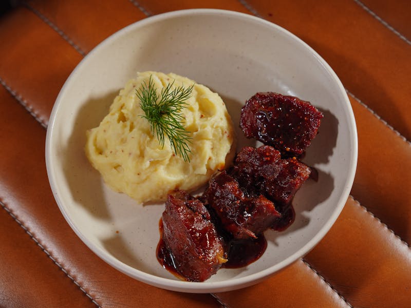 Mashed Potatoes with creamy gravy